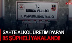 Sahte Alkol Üretimi yapan 85 şüpheli yakalandı!