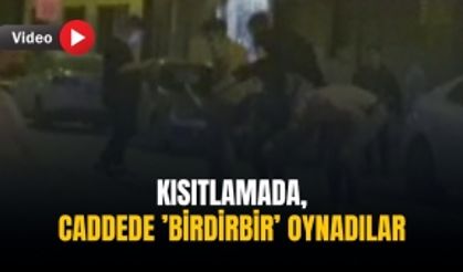 Kısıtlamada, caddede ’birdirbir’ oynadılar