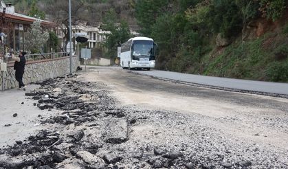 Uludağ'da yol çalışması 2 aydır çileye döndü!