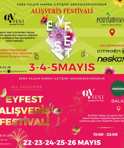 Eyfest Alışveriş Festivali ilk kez Balat'ta