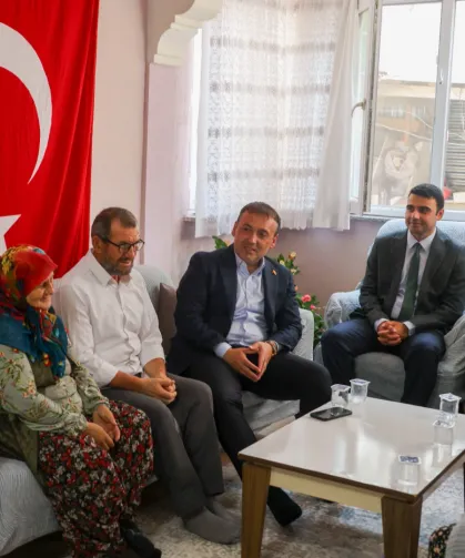 Vali Sözer'den Şehit Osman Er’in ailesine ziyaret