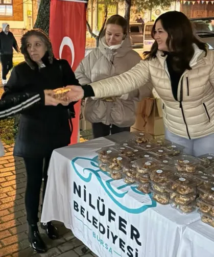Bursa Nilüfer'de Berat Kandili bereketi