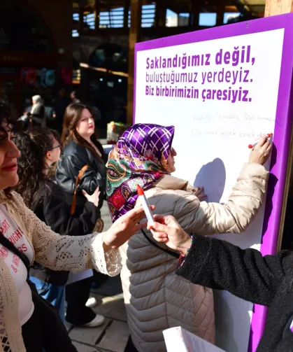 Bursa'da kadınlardan 'şiddetsiz ve eşit yaşam' talebi