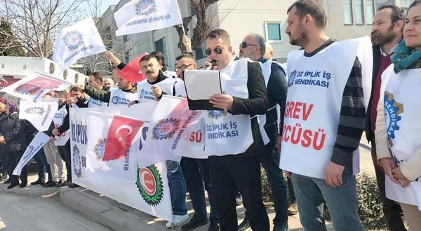 Bursa'daki işçiler için eylem yaptılar