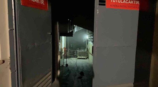 Bursa’da oteldeki yangın paniğe neden oldu