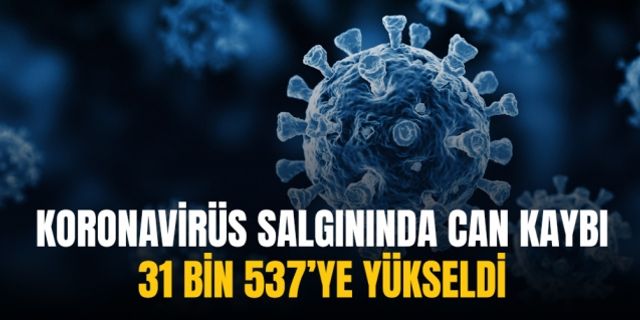 Koronavirüs salgınında can kaybı 31 bin 537'ye yükseldi