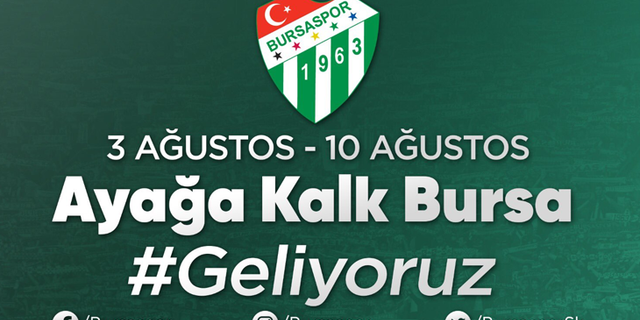 Bursaspor Kulübü, ‘Ayağa Kalk Bursa’ kampanyasının süresini uzattı