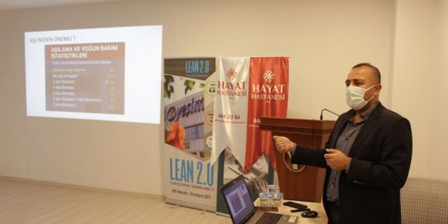 Hayat Hastanesi doktorlarından, Yeşim çalışanlarına aşı bilgilendirmesi