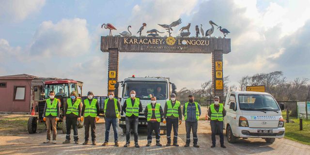Karacabey  Longoz'da sonbahar temizliği