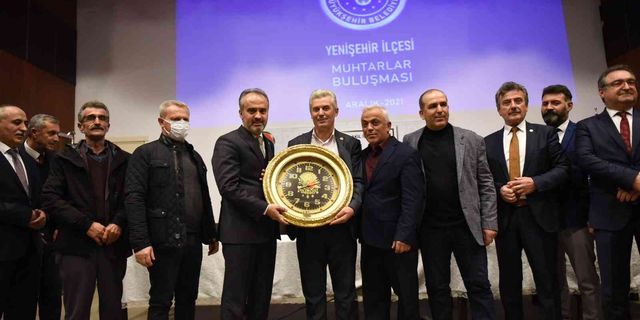 Başkan Aktaş, Yenişehir'de muhtarlarla buluştu