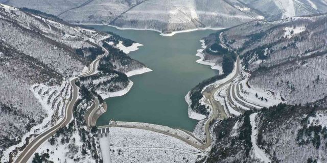 Doğancı ve Nilüfer barajlarında kar bereketi!