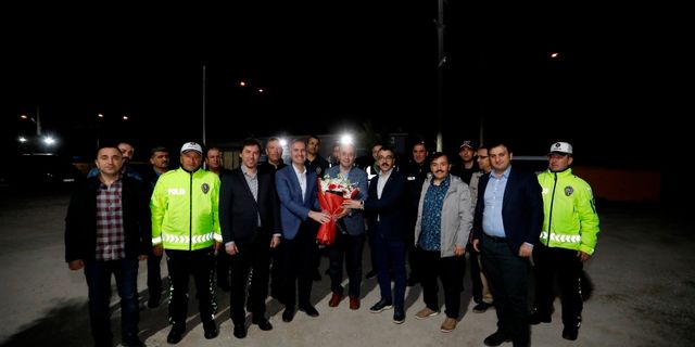 Kaymakam ve Belediye Başkanı polis memurlarıyla iftar sofrasında buluştu