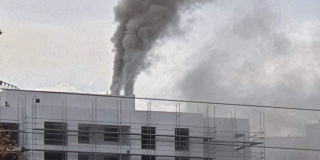 Bursa’da rezidans inşaatında korkutan yangın
