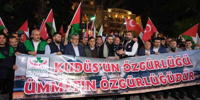 İsrail saldırıları Bursa’da protesto edildi