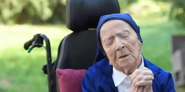 Dünyanın en yaşlı insanı artık Fransız rahibe Lucile Randon oldu
