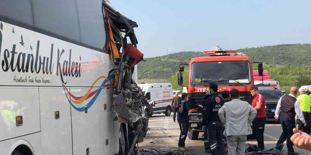 Bursa’da yolcu otobüsü kazası! 1 ölü, 6 yaralı
