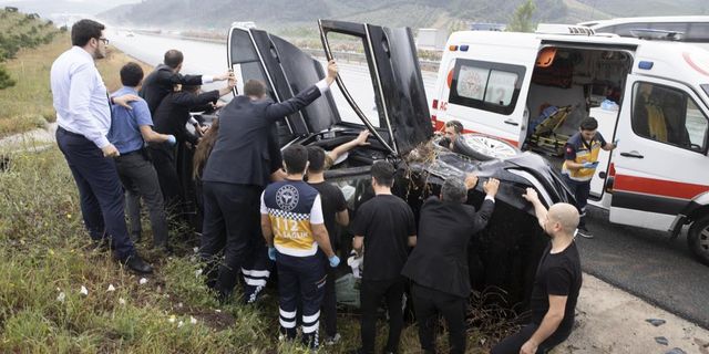 Meclis Başkanı Şentop, kazanın ardından yaralıları ziyaret etti