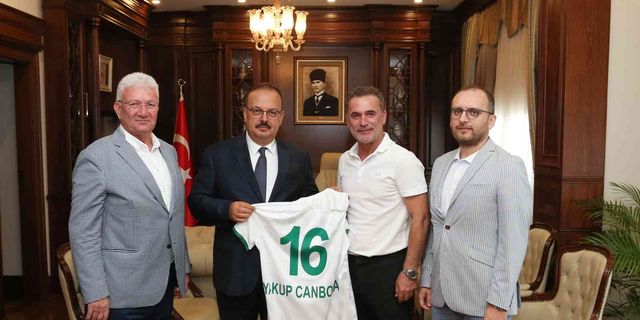 Bursaspor’dan, Vali Yakup Canbolat’a ziyaret
