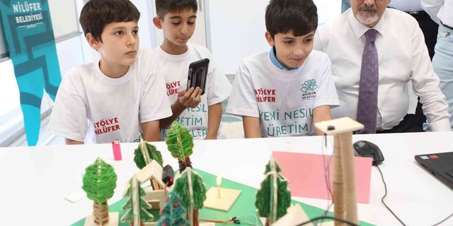 Nilüferli çocuklar iklim dostu projelerini sergiledi