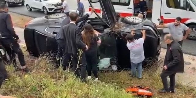 TBMM Başkanı korumaları Bursa'da kaza yaptı