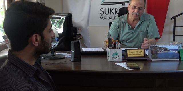 Bursa'da bu mahallenin muhtarı aynı zamanda şair