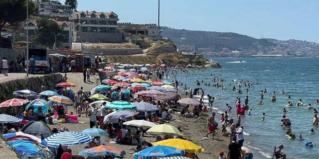 Bunaltıcı sıcaklar Bursalıları denize döktü