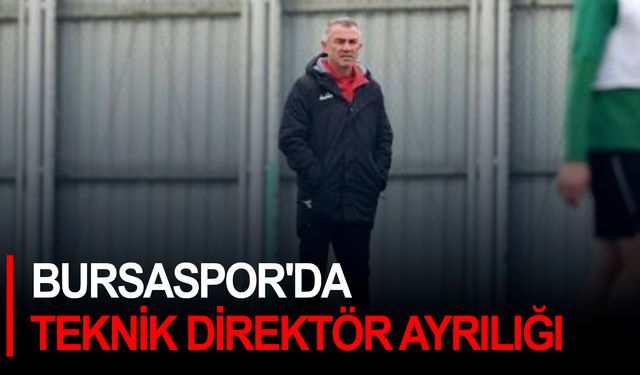 Bursaspor'da Teknik Direktör ayrılığı