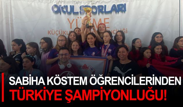 Sabiha Köstem öğrencilerinden Türkiye Şampiyonluğu!
