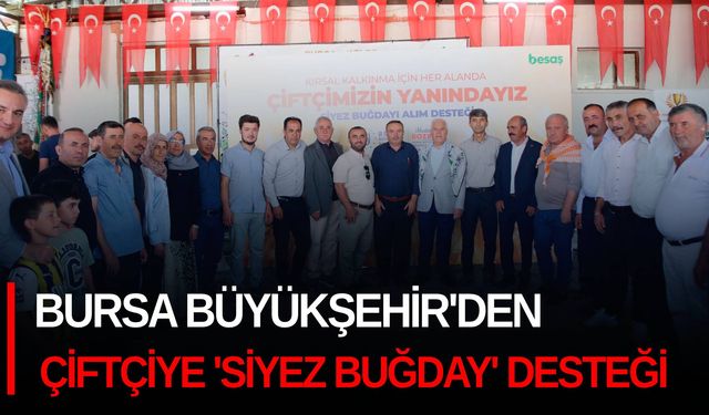 Bursa Büyükşehir'den çiftçiye 'siyez buğday' desteği