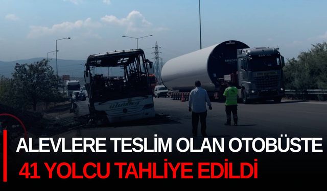 Alevlere teslim olan otobüste 41 yolcu tahliye edildi