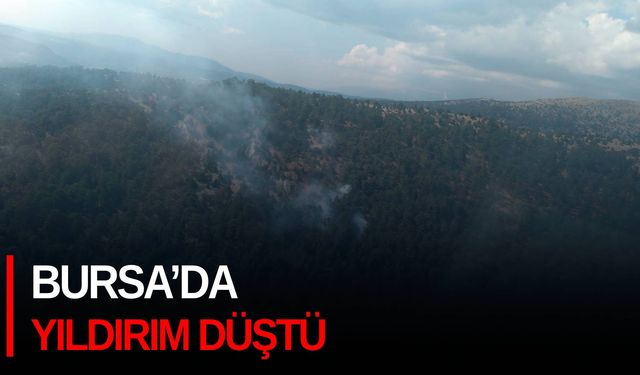 Bursa’da yıldırım düştü