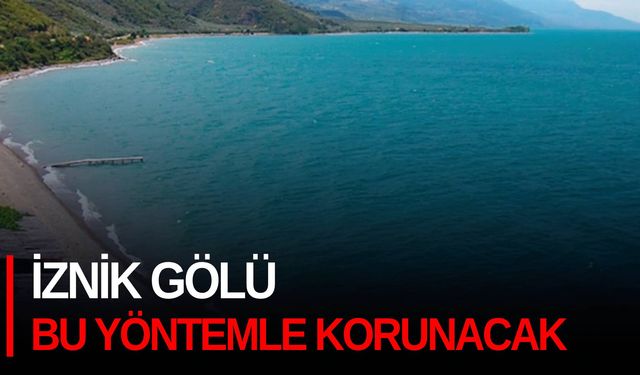 İznik Gölü bu yöntemle korunacak