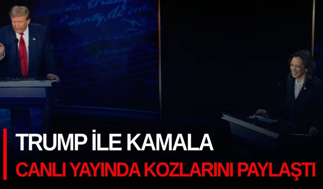 Trump ile Kamala canlı yayında kozlarını paylaştı