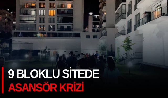 9 bloklu sitede asansör krizi!