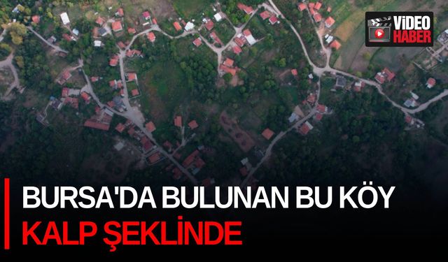 Bursa'da bulunan bu köy kalp şeklinde