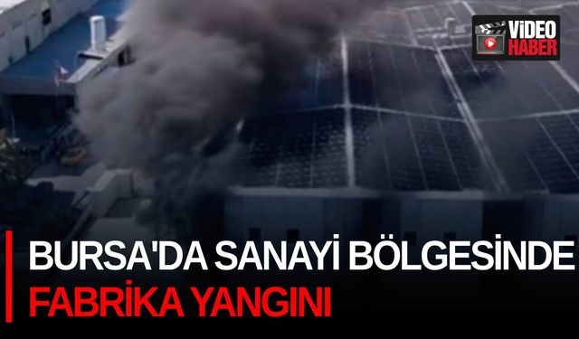 Bursa'da sanayi bölgesinde fabrika yangını