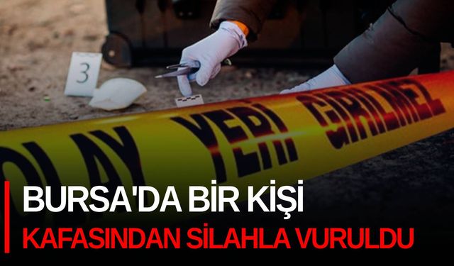 Bursa'da bir kişi kafasından silahla vuruldu