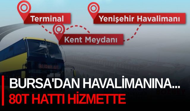 Bursa'dan Havalimanına... 80T hattı hizmette