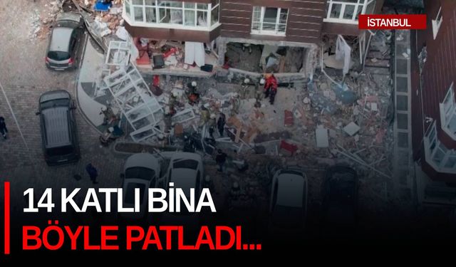 14 katlı bina böyle patladı...