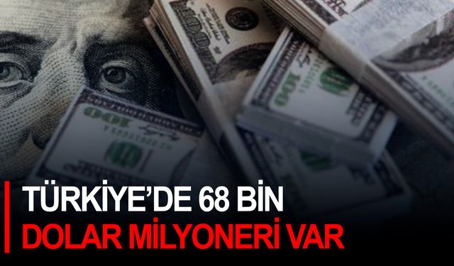 Türkiye'de 68 bin dolar milyoneri var!