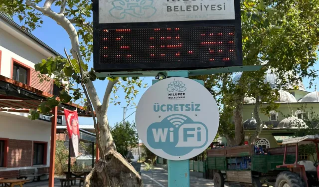 Bursa Nilüfer'de ücretsiz internet noktası 40'a ulaştı