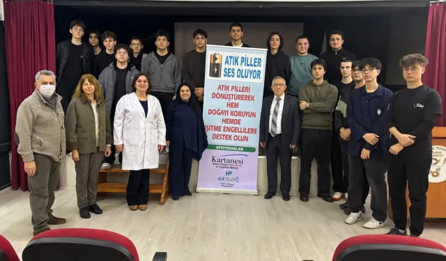 Bursa'da liseliler atık pillerle umut oluyor
