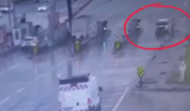 Bursa Kuzey Gişeleri'nde tehlikeli manevra!