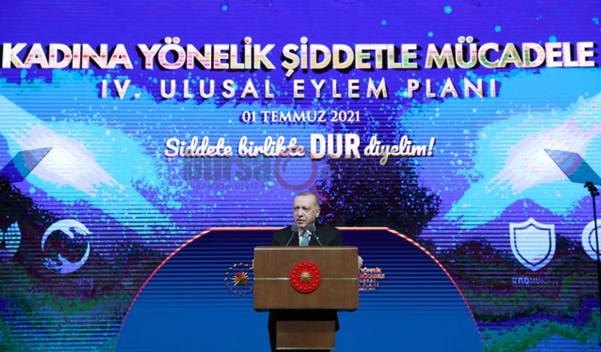 Cumhurbaşkanı Erdoğan, Kadına Karşı Şiddetle Mücadele 4. Ulusal Eylem Planı'nı tanıttı