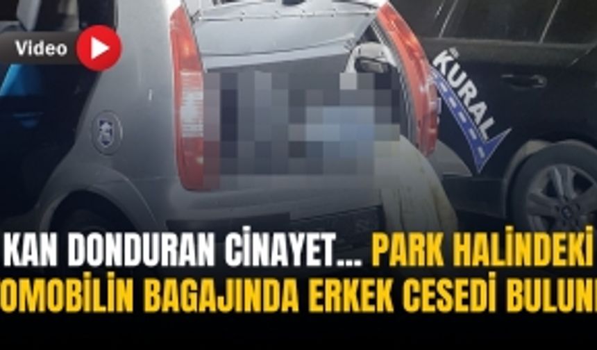 Kan donduran cinayet... Park halindeki otomobilin bagajında erkek cesedi bulundu