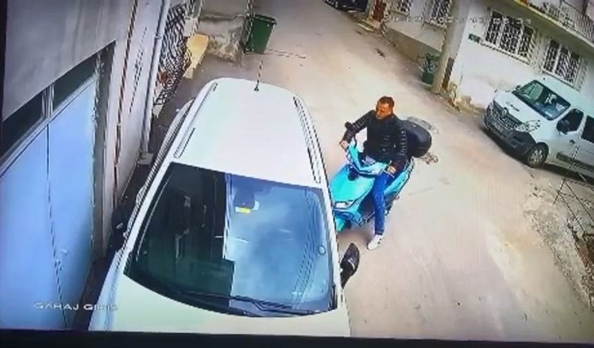 Motosiklet kullanmayı bilmeyen hırsızlık şüphelisi, motosiklet çalınca ortaya komik anlar çıktı!