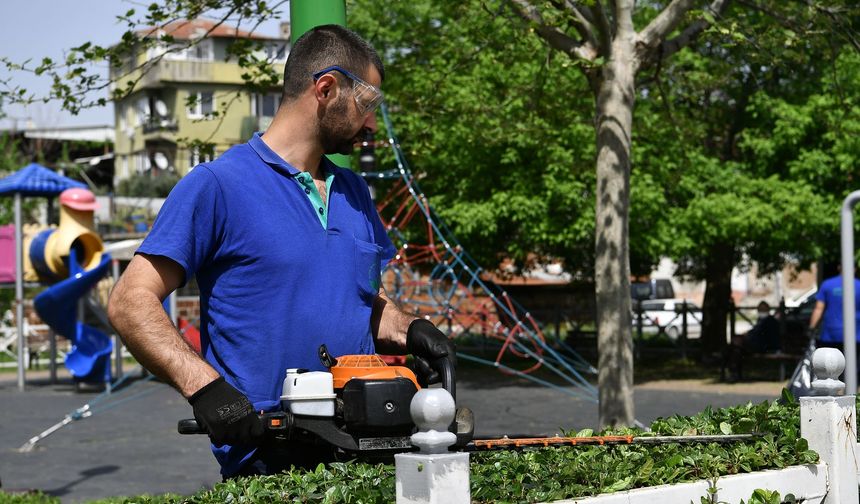 Osmangazi de Parklara ’bahar’ bakımı