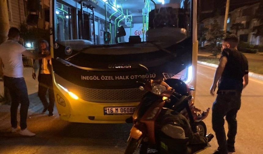Halk otobüsünün çarptığı engelli bisiklet sürücüsü yaşam savaşı veriyor!
