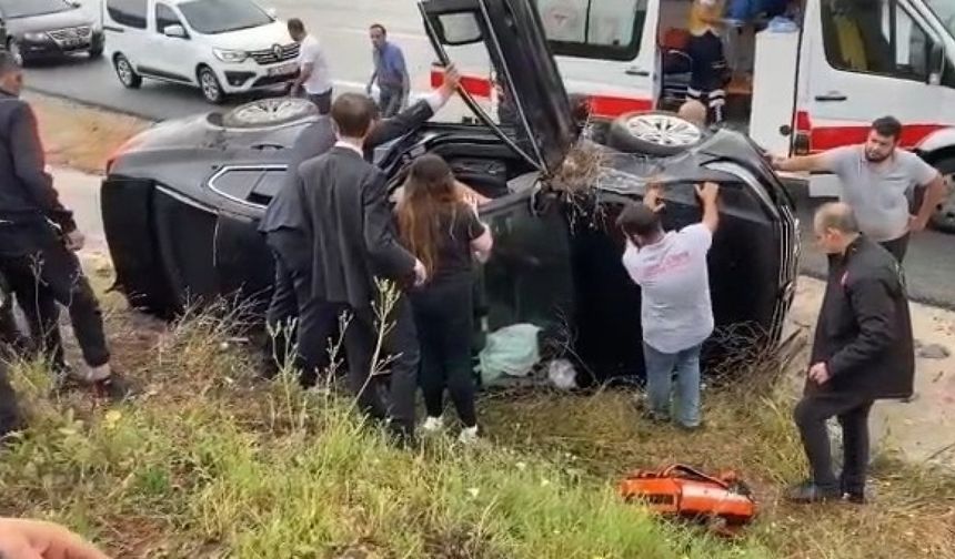 TBMM Başkanı korumaları Bursa'da kaza yaptı