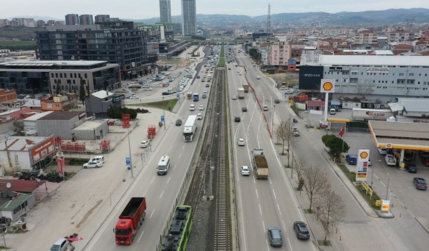 Mudanya yolunda trafik düzenlemesi